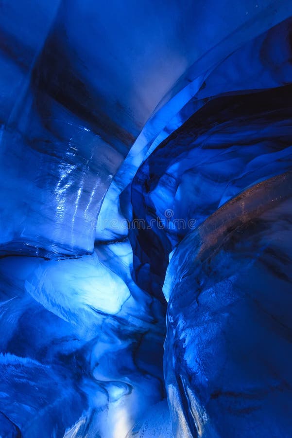 Arctic Northern ice cave in Norway Svalbard in Longyearbyen city stock photos Arctic Northern ice cave in Norway Svalbard in Longyearbyen city stock photos