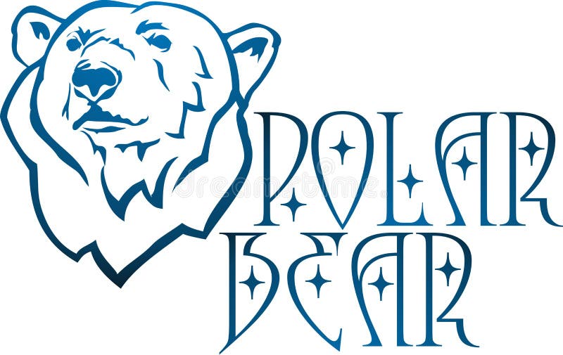 Graphic emblem with the head of a polar bear. Can be used as a logo. An additional Corel Draw format is available. Additional format vector vectors
