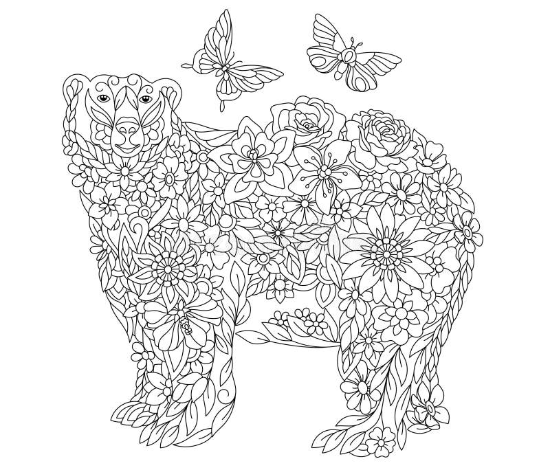 winter polar bears coloring pages