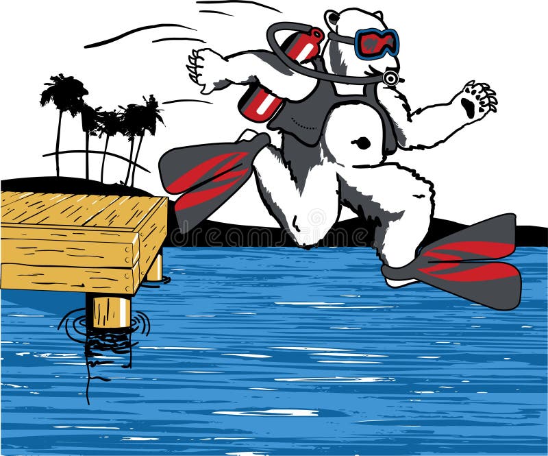 Polar Bear Diving Stock Illustrations 125 Polar Bear Diving Stock