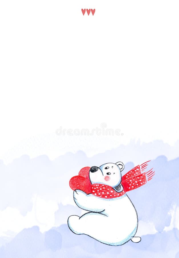 Polar christmas bear