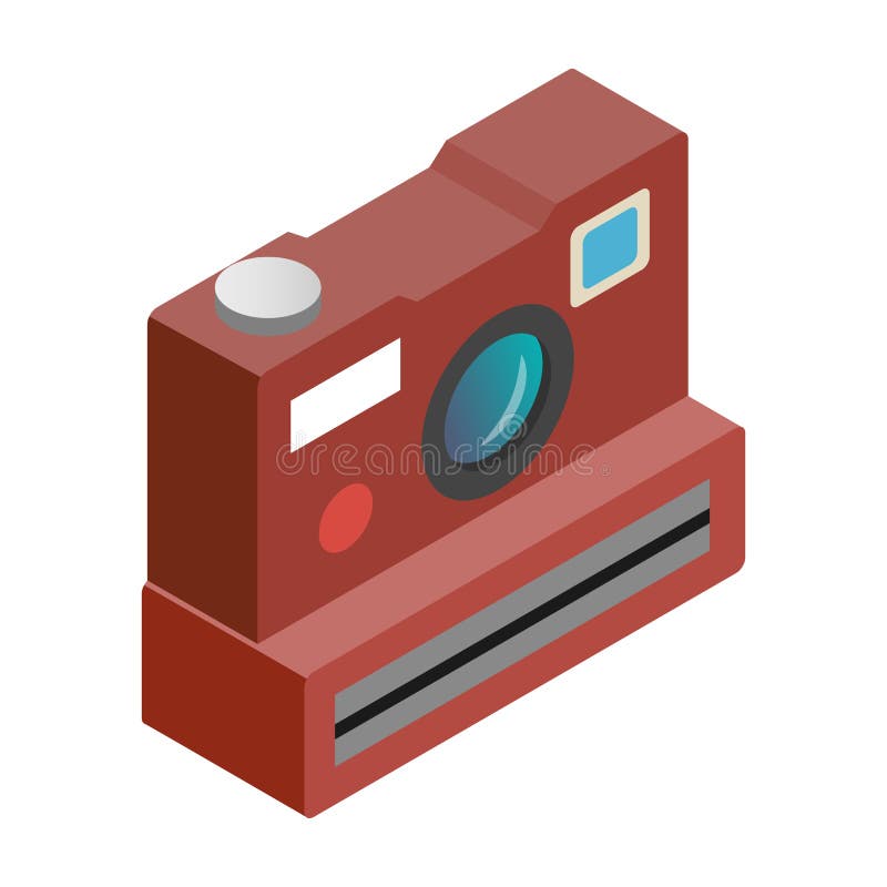 Polaroid Camera Isometric 3d Icon Stock Vector - Illustration of paper,  blank: 79795515
