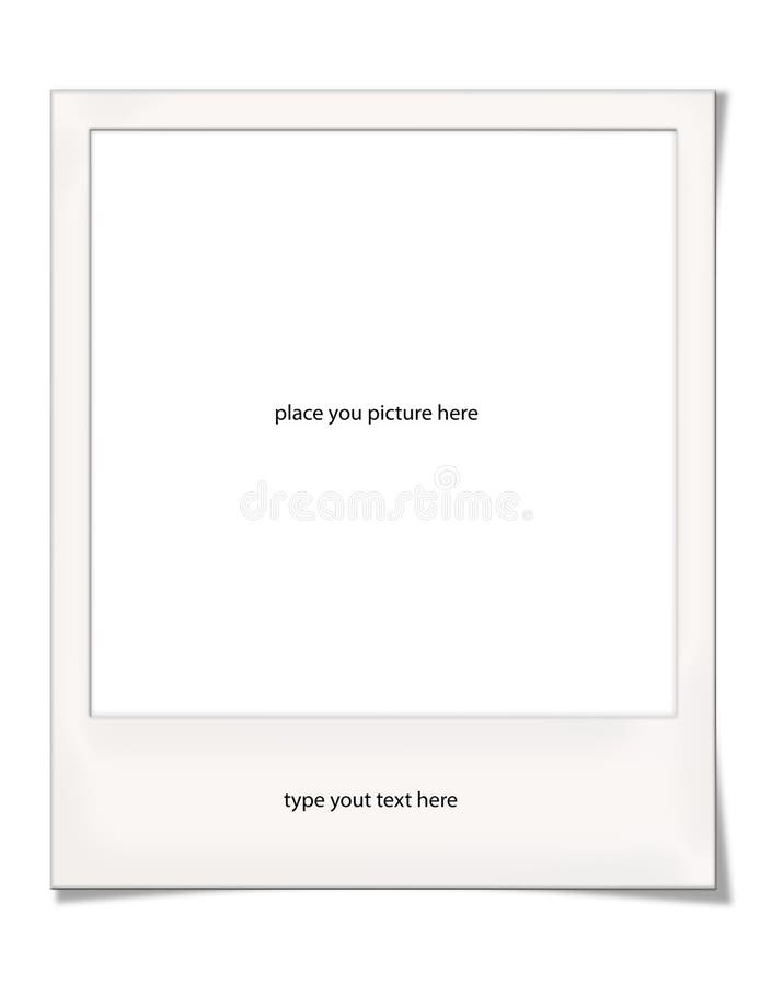 Polaroid photo-frame, illustration made with photoshop. Polaroid photo-frame, illustration made with photoshop