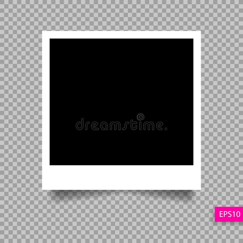 Photo frame with shadow adhesive tape Royalty Free Vector