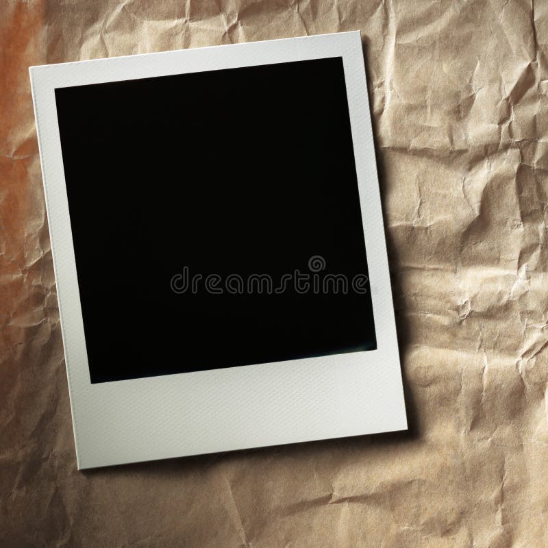 Polaroid style photo frame stock image. Image of background - 34385013