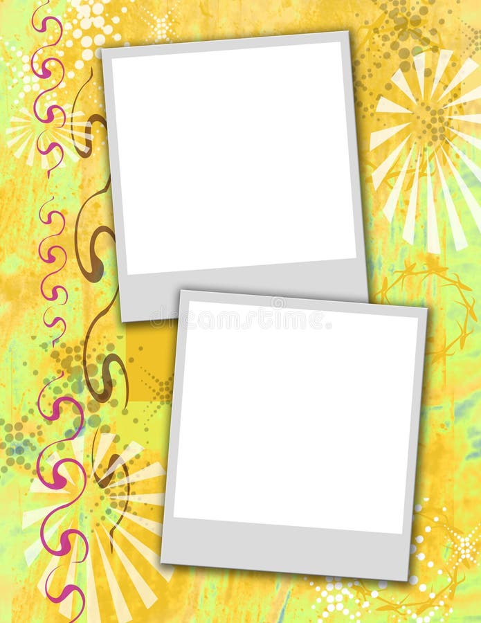 Polaroidverschlüsse stock abbildung Polaroidverschlüsse stock abbildung