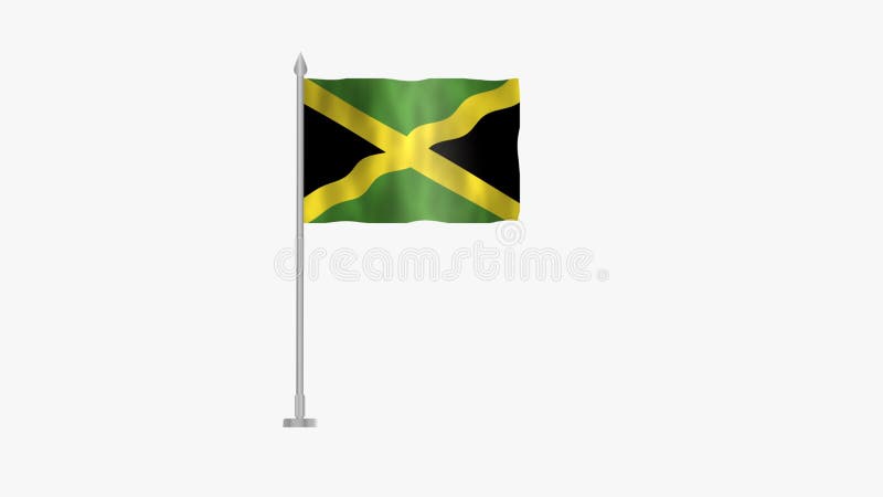 Jamaica National Flag Waving In The Wind Stok Fotoğraflar & Jamaika Bayrağı‘nin - Foto 4