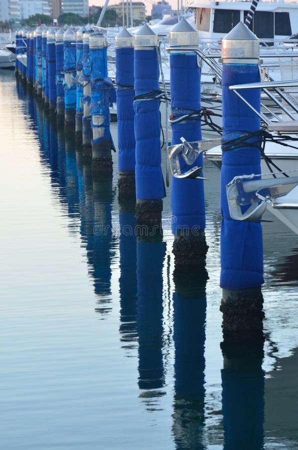 Pole for mooring stock photo. Image of recreation, boats 43897092