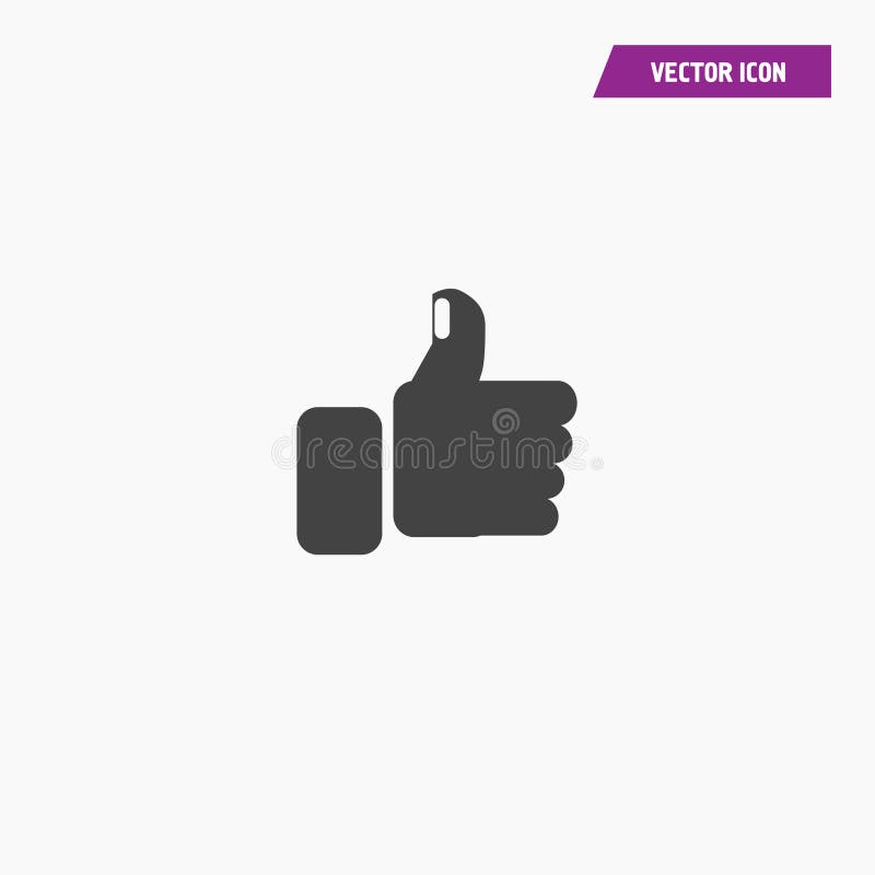 Polegares pretos acima, como o ícone com prego branco ilustração do vetor Polegares pretos acima, como o ícone com prego branco ilustração do vetor