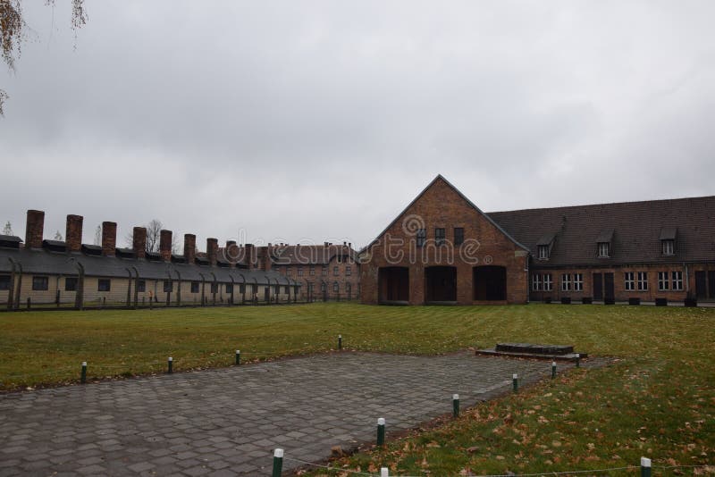 Polen Auschwitz koncentrationsläger royaltyfri bild Polen Auschwitz koncentrationsläger royaltyfri bild