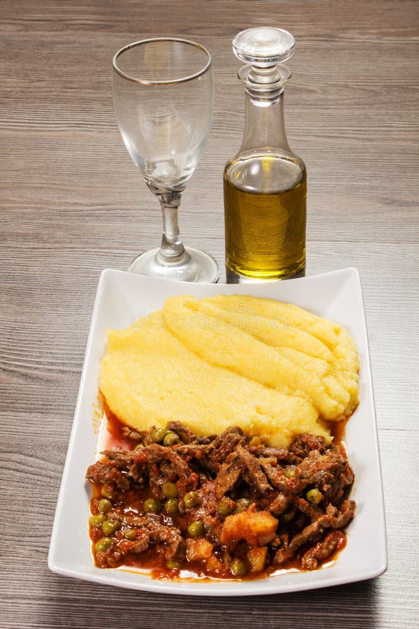 Polenta stock image. Image of dinner, healthy, closeup 44742385