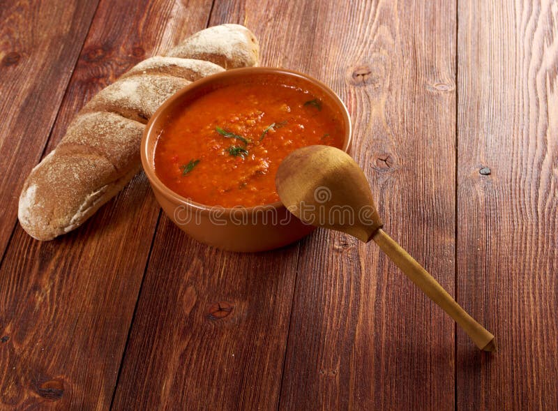 Polewka lub Pappa al Pomodoro fotografia royalty free Polewka lub Pappa al Pomodoro fotografia royalty free