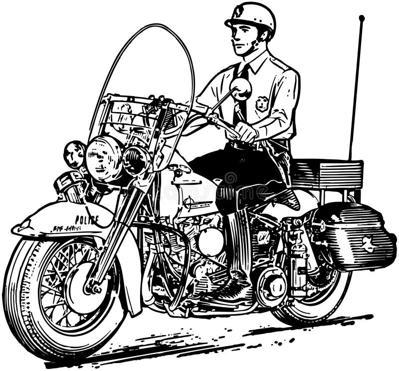 Poli de motocicleta ilustración del vector Poli de motocicleta ilustración del vector