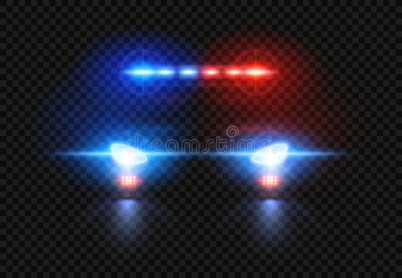 Premium Vector  Police car lights. security sheriff cars