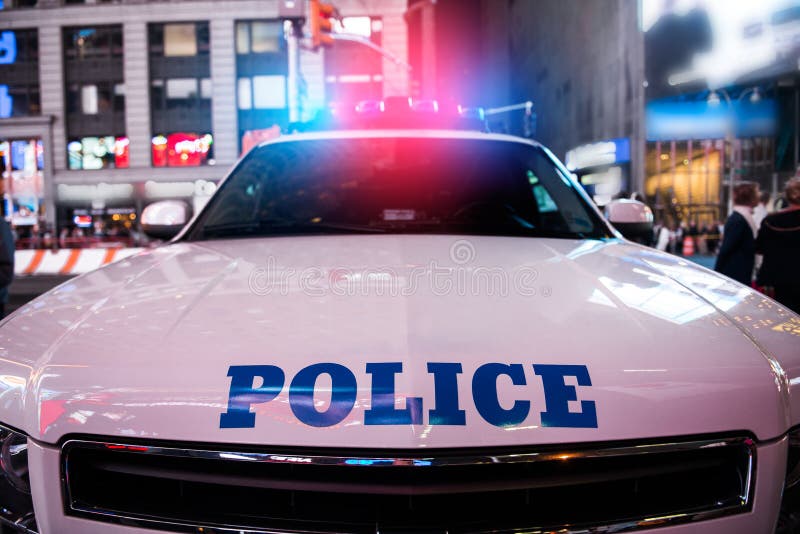 police car rushes to the emergency call with lights turned on in the city street stock photos police car rushes to the emergency call with lights turned on in the city street stock photos