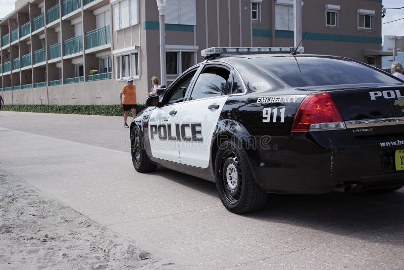 Police car on street royalty free stock photos Police car on street royalty free stock photos