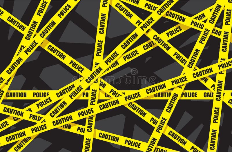 Police caution tape stock vector. Illustration of criminal 14052464