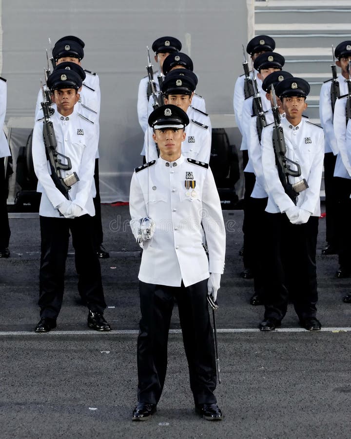 pic Ndp Uniform police guard of honor contingent at ndp