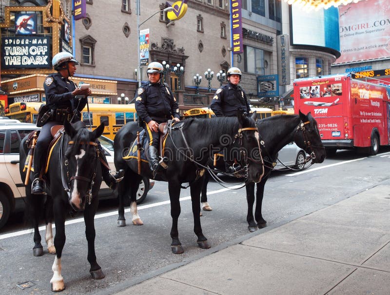 Police on Horses in New York City