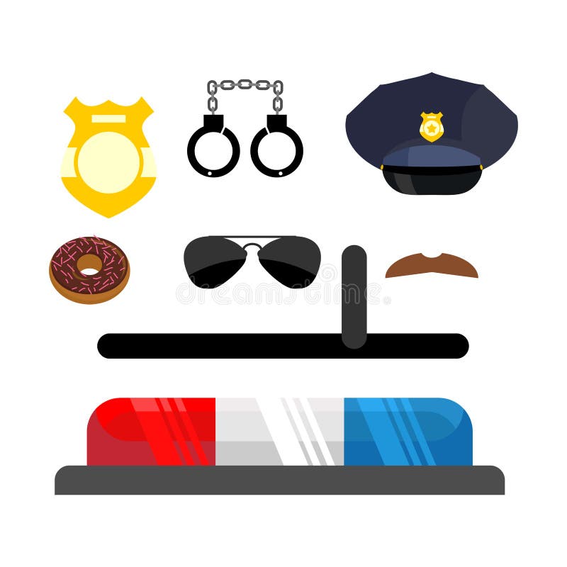 Police Accessories Stock Illustrations – 825 Police Accessories Stock  Illustrations, Vectors & Clipart - Dreamstime
