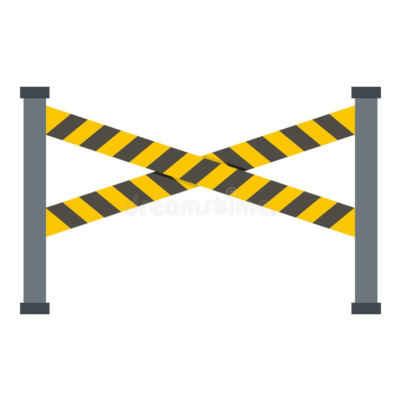 Police line icon isolated royalty free illustration