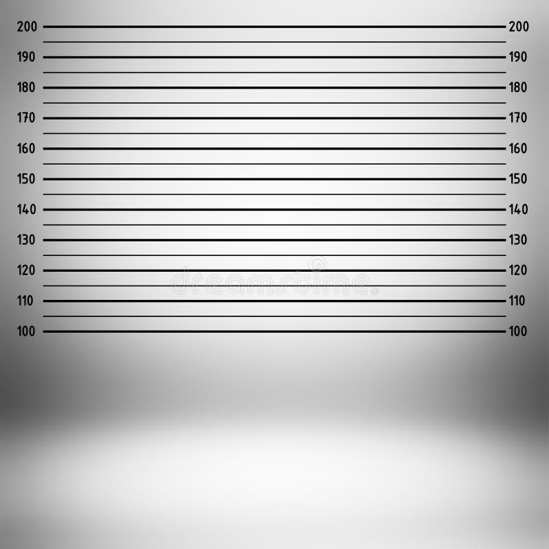 Police Lineup or Mugshot Background Stock Photo - Image of height ...