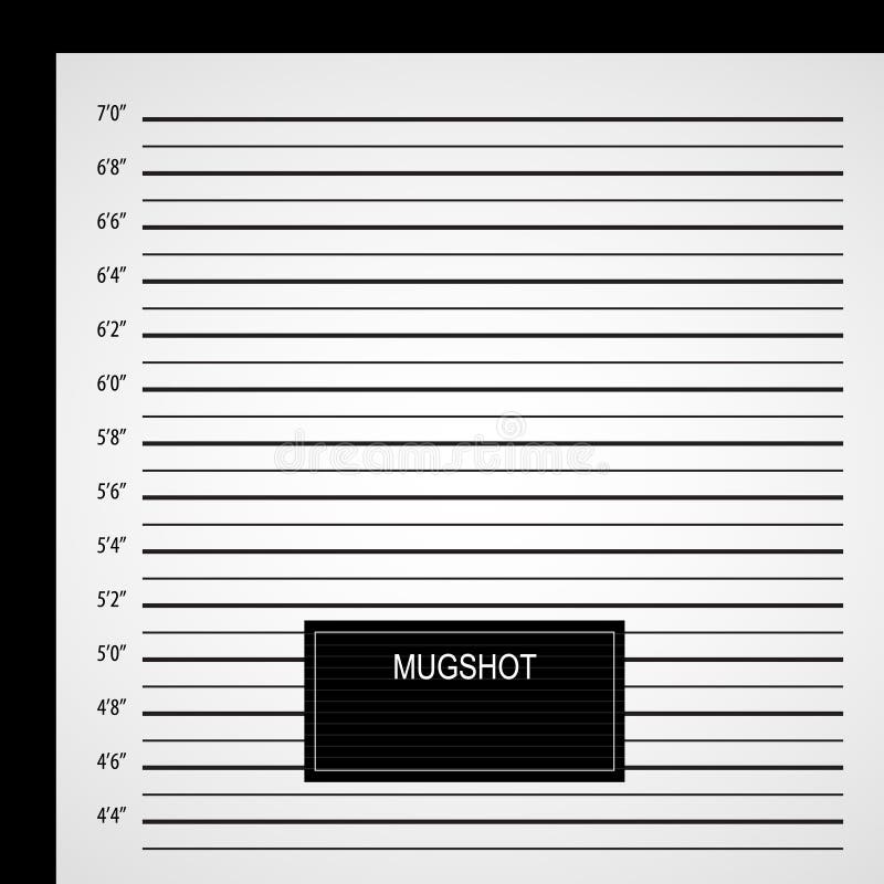 Police Lineup or Mugshot Background Stock Illustration - Illustration ...