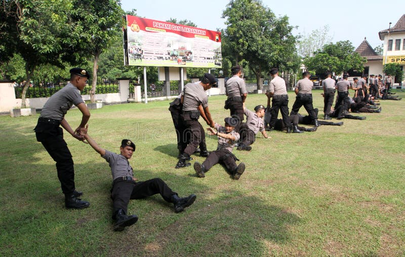 Police martial arts editorial stock image. Image of woman 76466674
