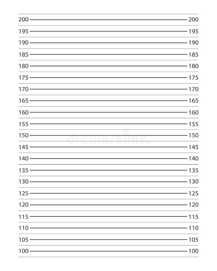 Mugshot Background Police Lineup Wall With An Imperial Units Scale