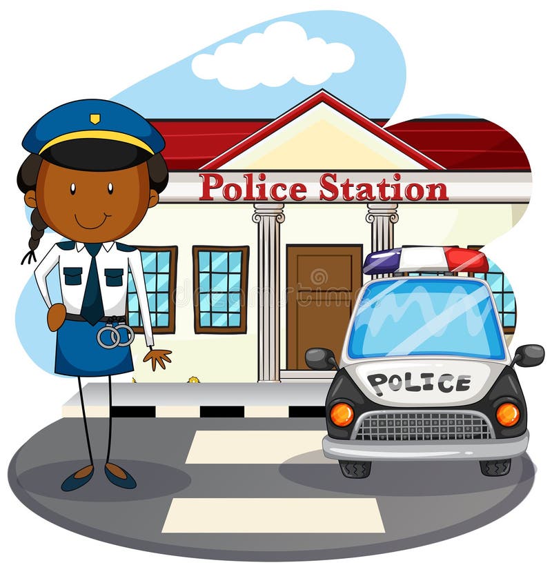 Police Officer Working at Police Station Stock Vector - Illustration of handcuffs, drawing: 59872826 Police Officer Working at Police Station Stock Vector - Illustration of handcuffs, drawing: 59872826
