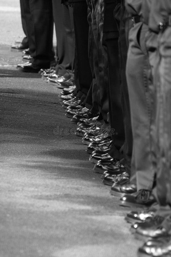 Police officers at incident, accident, road closed royalty free stock image Police officers at incident, accident, road closed royalty free stock image