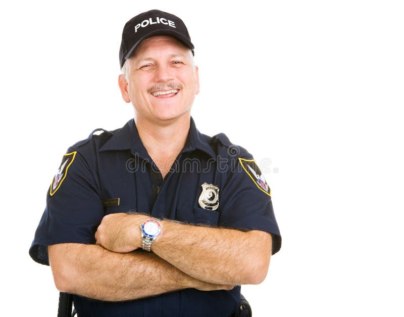 police riante d'officier photo stock police riante d'officier photo stock