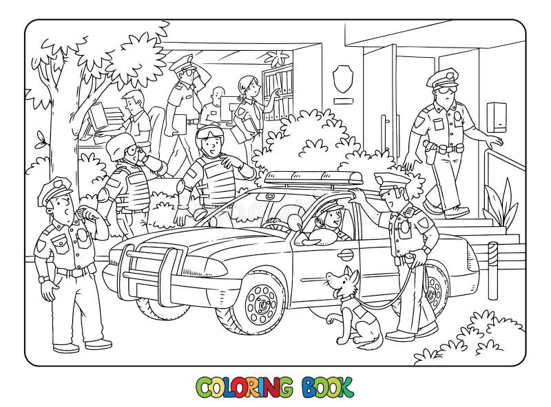 police station coloring pages for kids