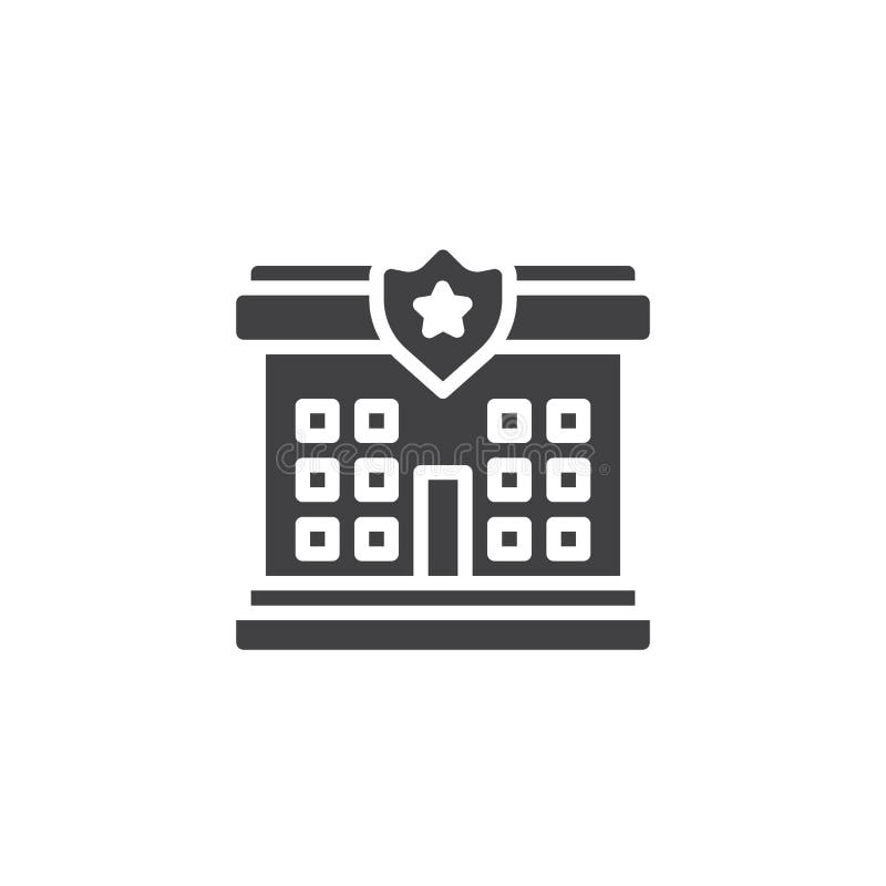 police station icon vector