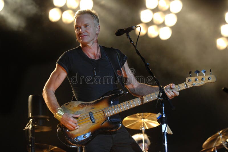 The Police,  Sting during the concert