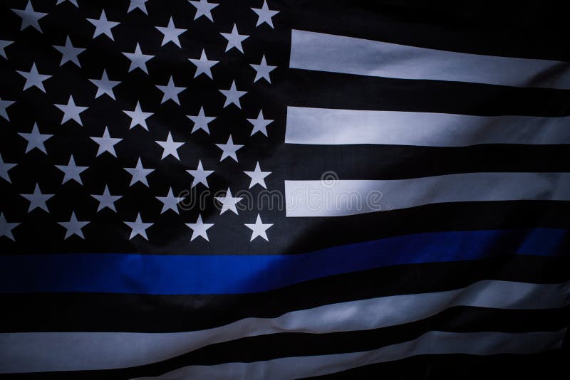 Thin blue line banner Stock Photos Royalty Free Thin blue line banner  Images  Depositphotos