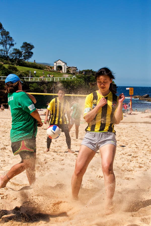 Police v students beach soccer comp royalty free stock images Police v students beach soccer comp royalty free stock images