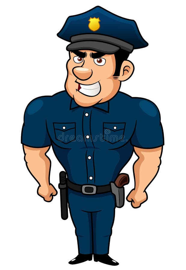 Policeman cartoon stock vector. Illustration of blue - 28725865 Policeman cartoon stock vector. Illustration of blue - 28725865