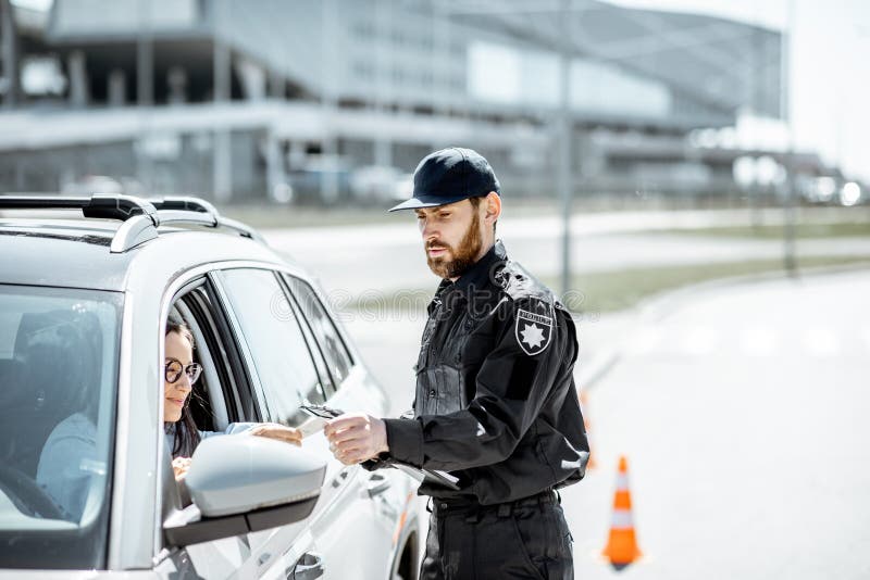 The policeman asked what. Policeman stopped a Driver in London.