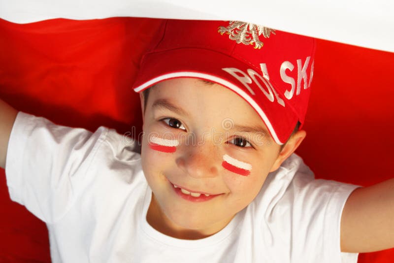 Polish Boy Sports Fan Royalty Free Stock Photography Image 24090697