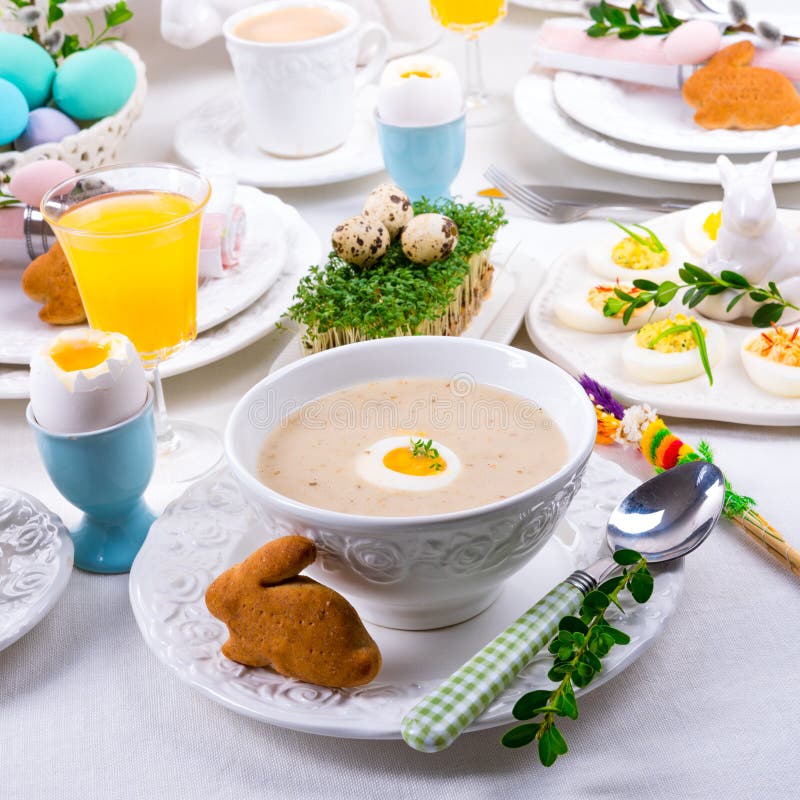 Polish Easter Soup stock photo. Image of cooking ...