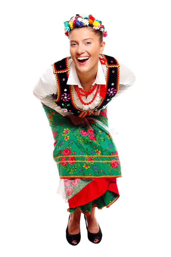 Polish Girl In A Traditional Outfit Stock Image Image of youth, poland 16910939