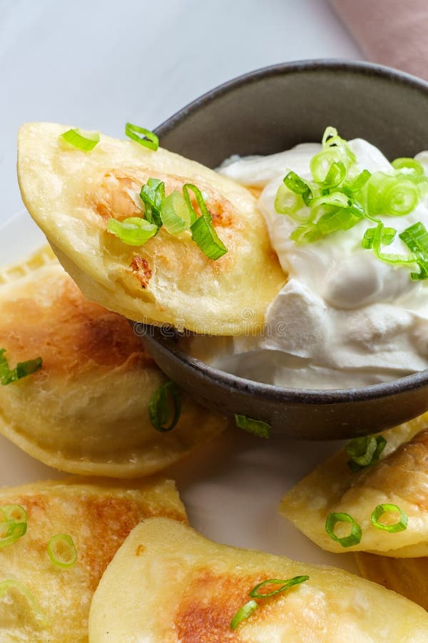 Polish Pierogies Sour Cream