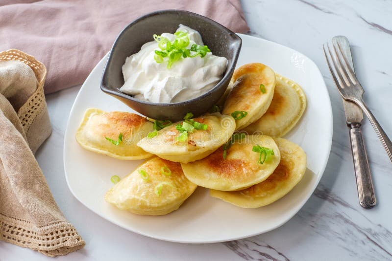 Polish Pierogies Sour Cream