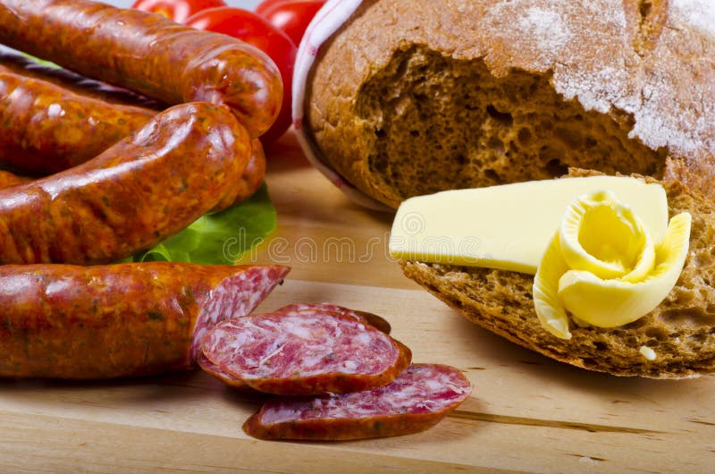 Polish sausage stock image. Image of nutrition, easter 20418979