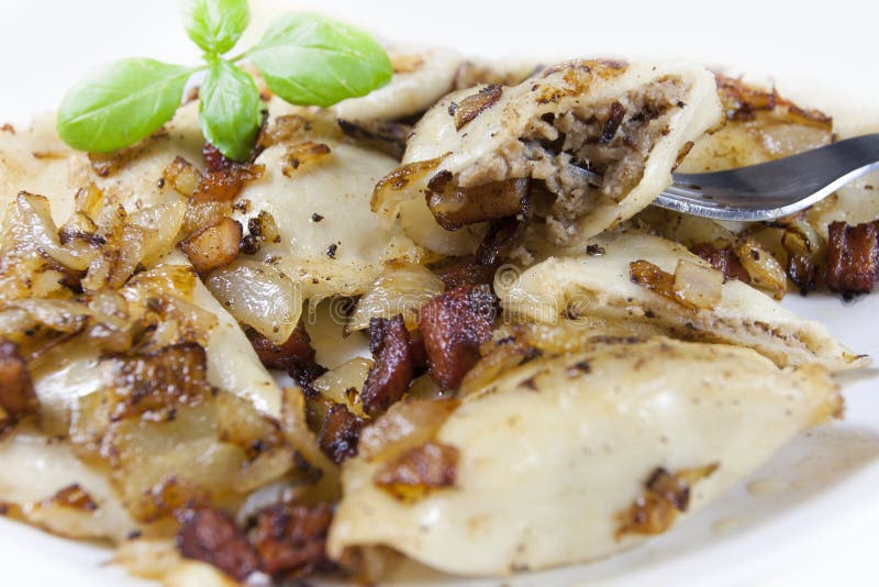 Polish traditional food pierogi royalty free stock images