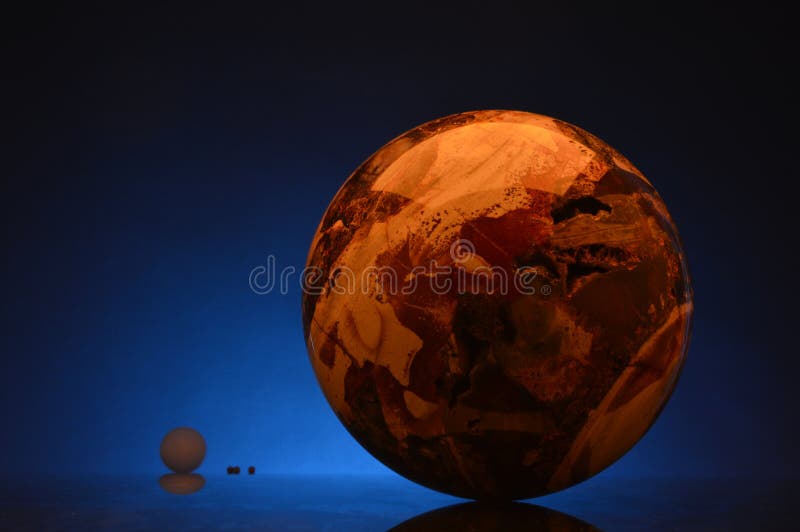 Polished Stone Sphere As Sculpture Stock Photo Image of worldly