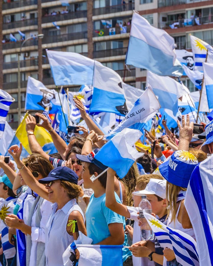 Political Act Celebration, Montevideo, Uruguay royalty free stock images Political Act Celebration, Montevideo, Uruguay royalty free stock images