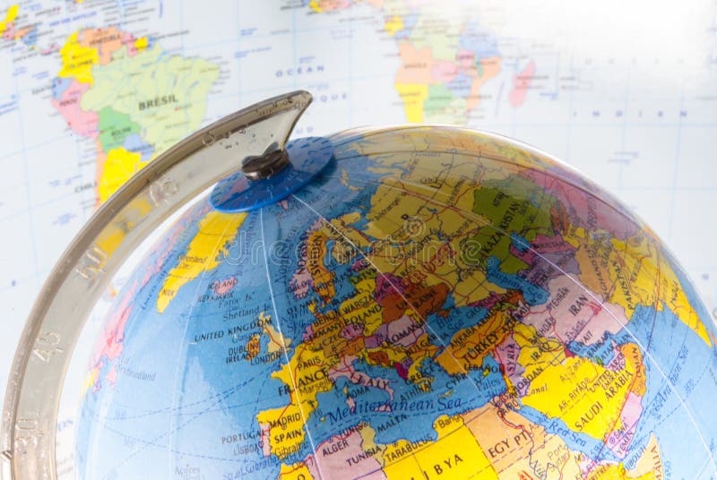Geography related objects stock illustration. Illustration of object