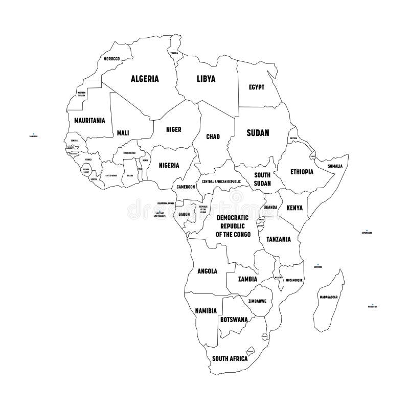 africa continent outline